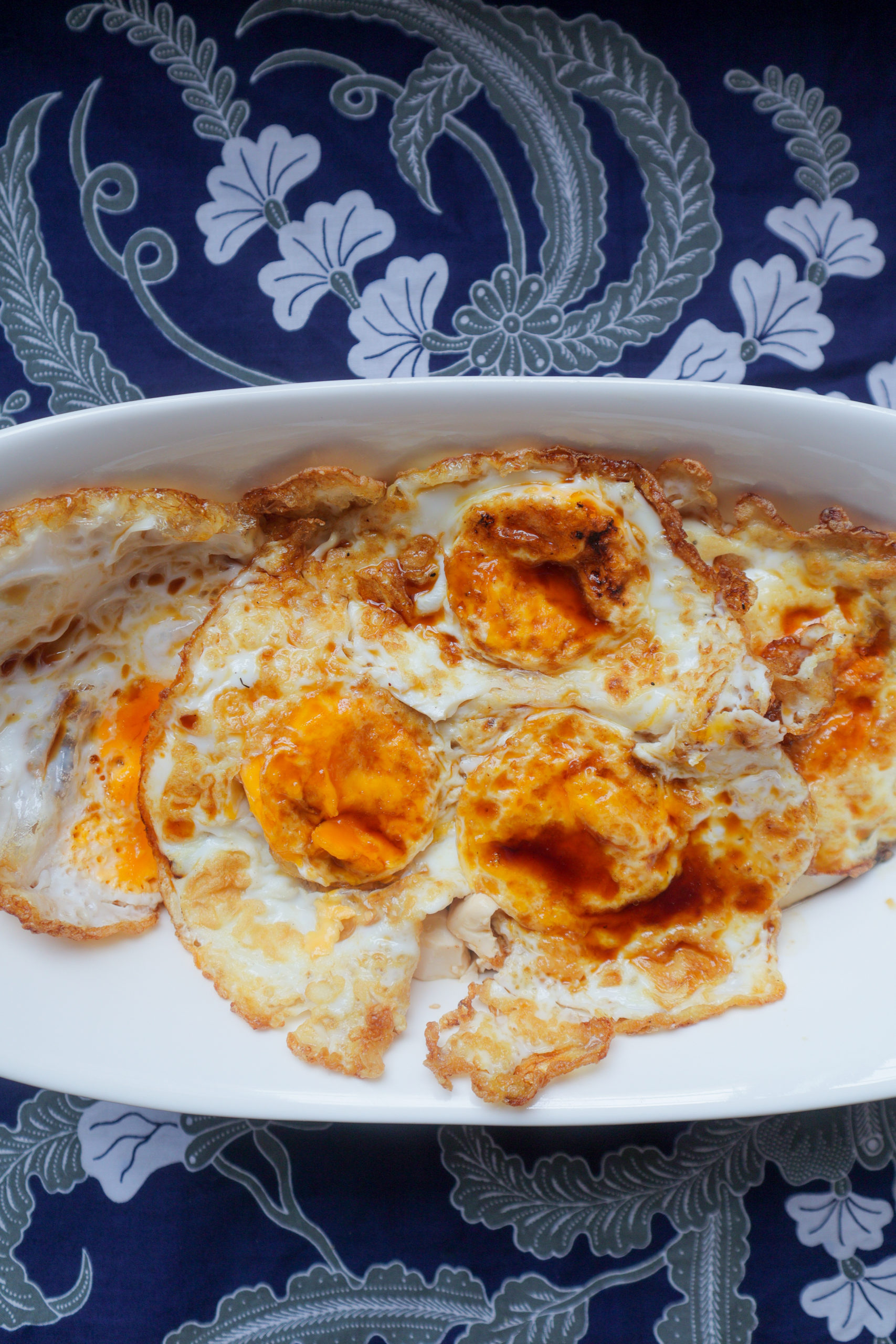 Fried egg with tofu in soy sauce [Recipe] - Thokohmakan