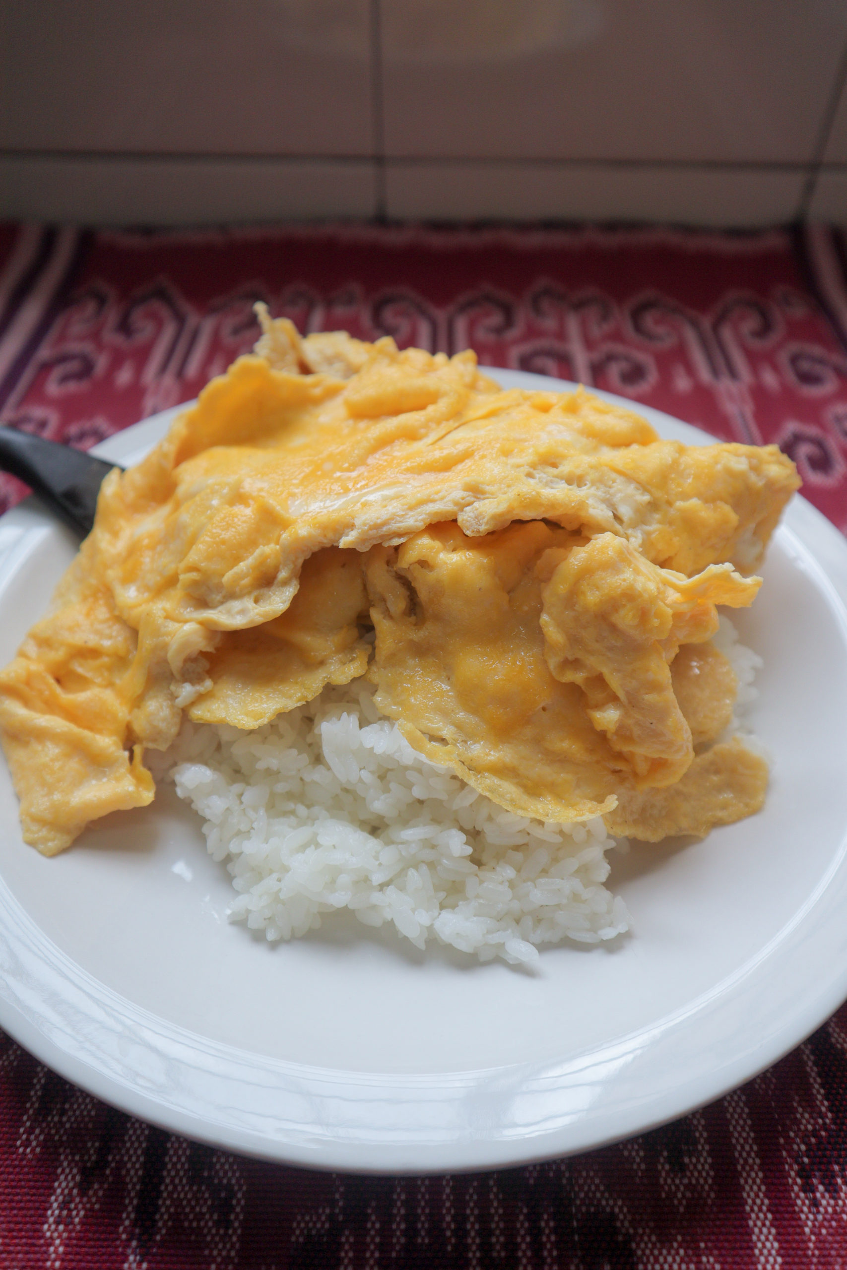 Scrambled eggs with shrimp and mushroom [Recipe] - Thokohmakan