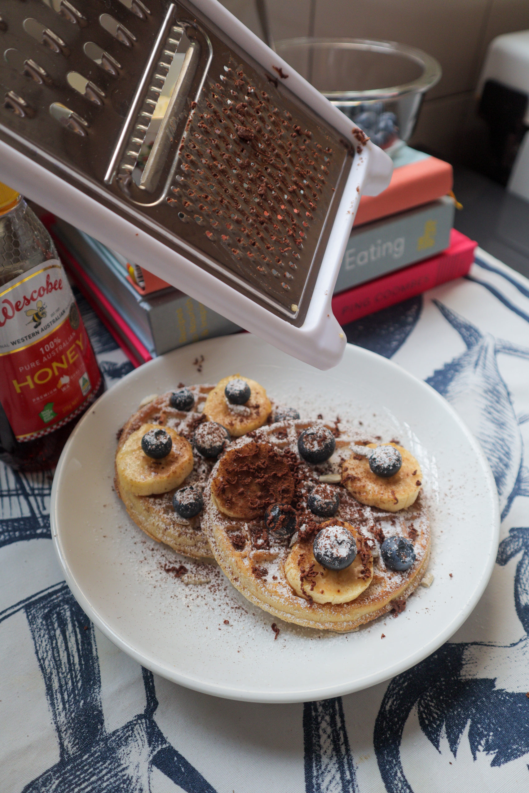 Easy Banana Blueberry Waffles [Recipe] Thokohmakan