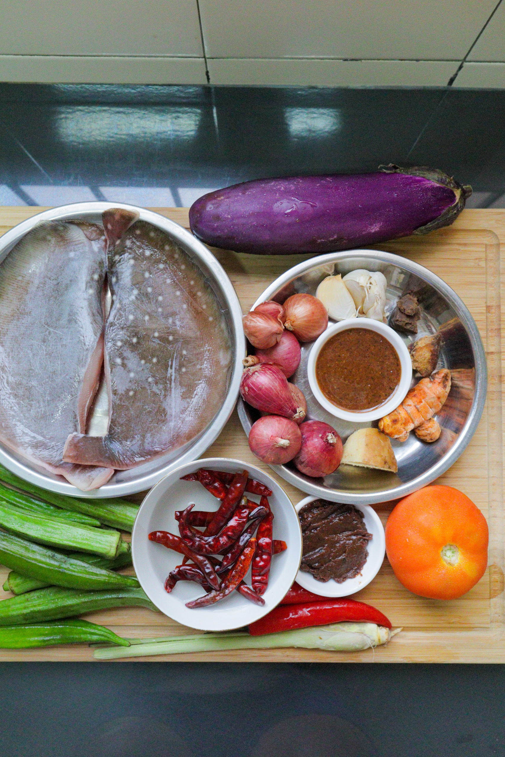 Ikan Pari Asam Pedas Stingray In Spicy Tamarind Sauce Recipe