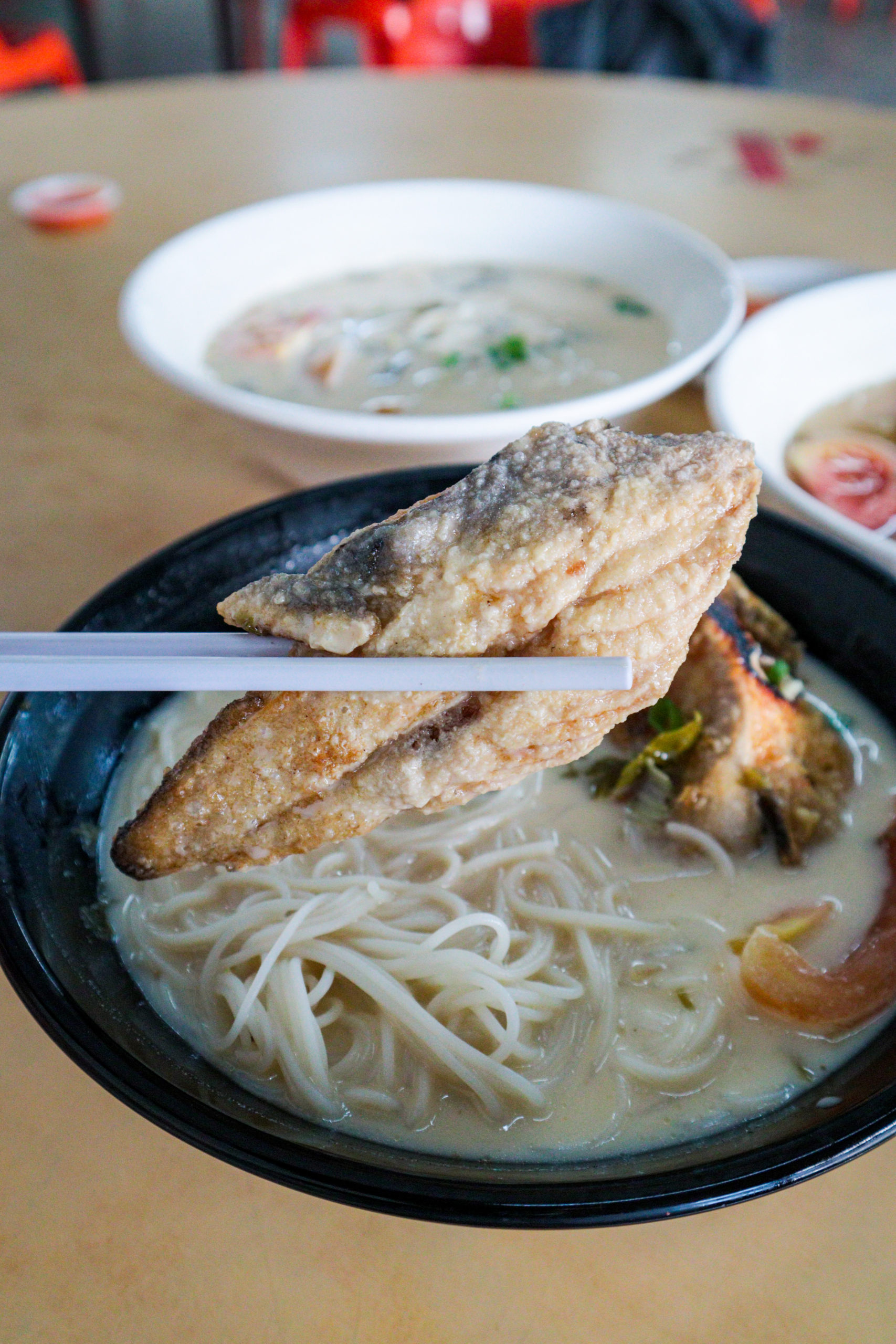 Norway Salmon Fish Head Noodles, Kepong Thokohmakan