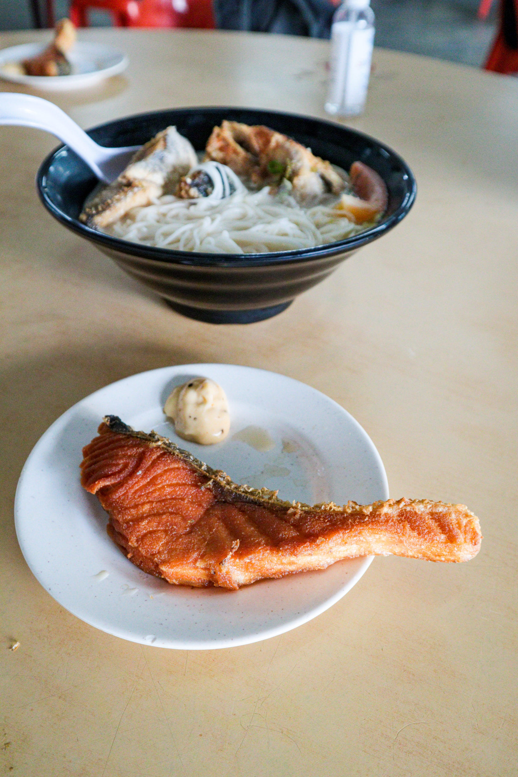 Norway Salmon Fish Head Noodles, Kepong Thokohmakan