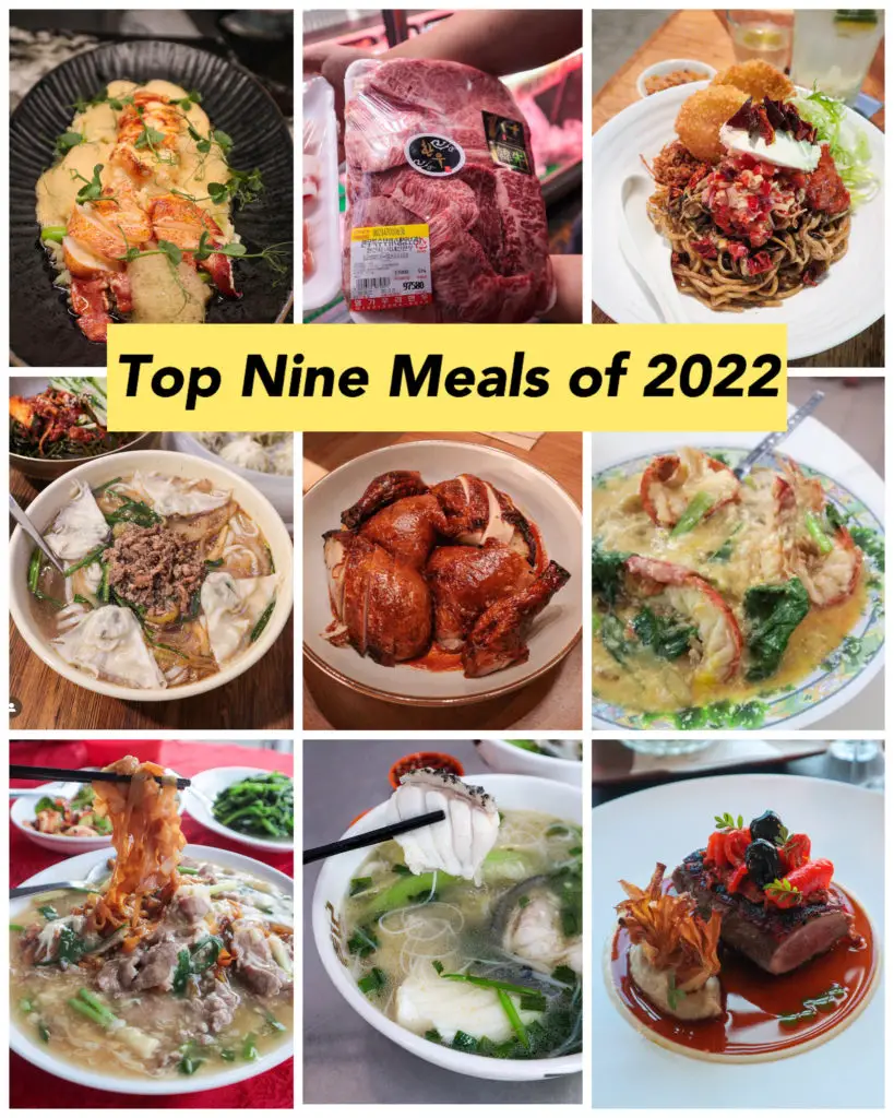 Top Nine Meals of 2022