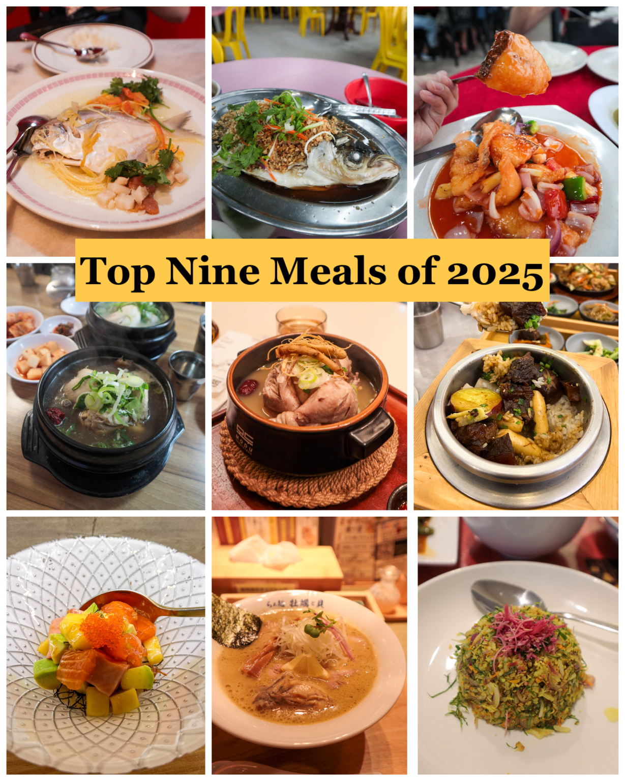 Top Nine Meals