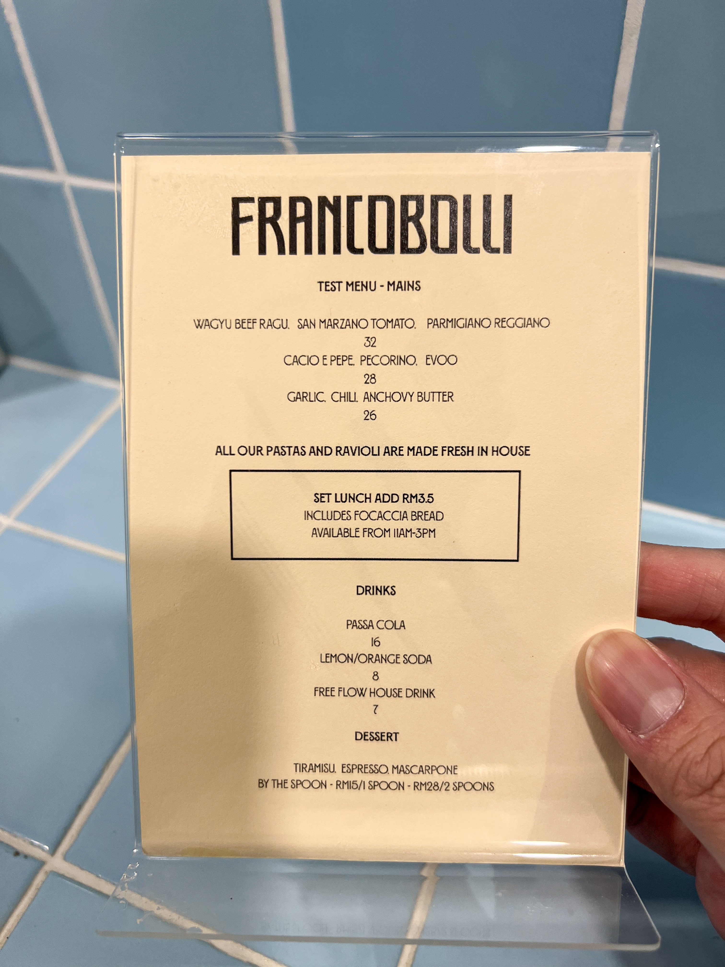 Francobolli Pasta